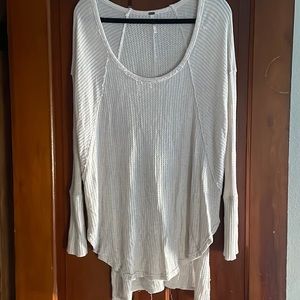 Free People waffle knit tunic